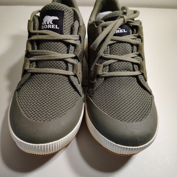 Sorel Out and About III Low Sneaker Stone Green Sea Salt Women's Size 8 - Picture 3 of 12